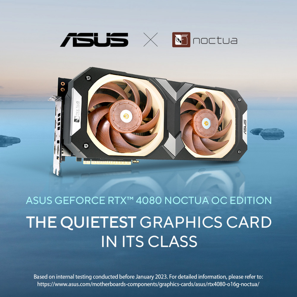 GeForce RTX 4080 Noctua OC 16GB Semi Fanless Graphics Card