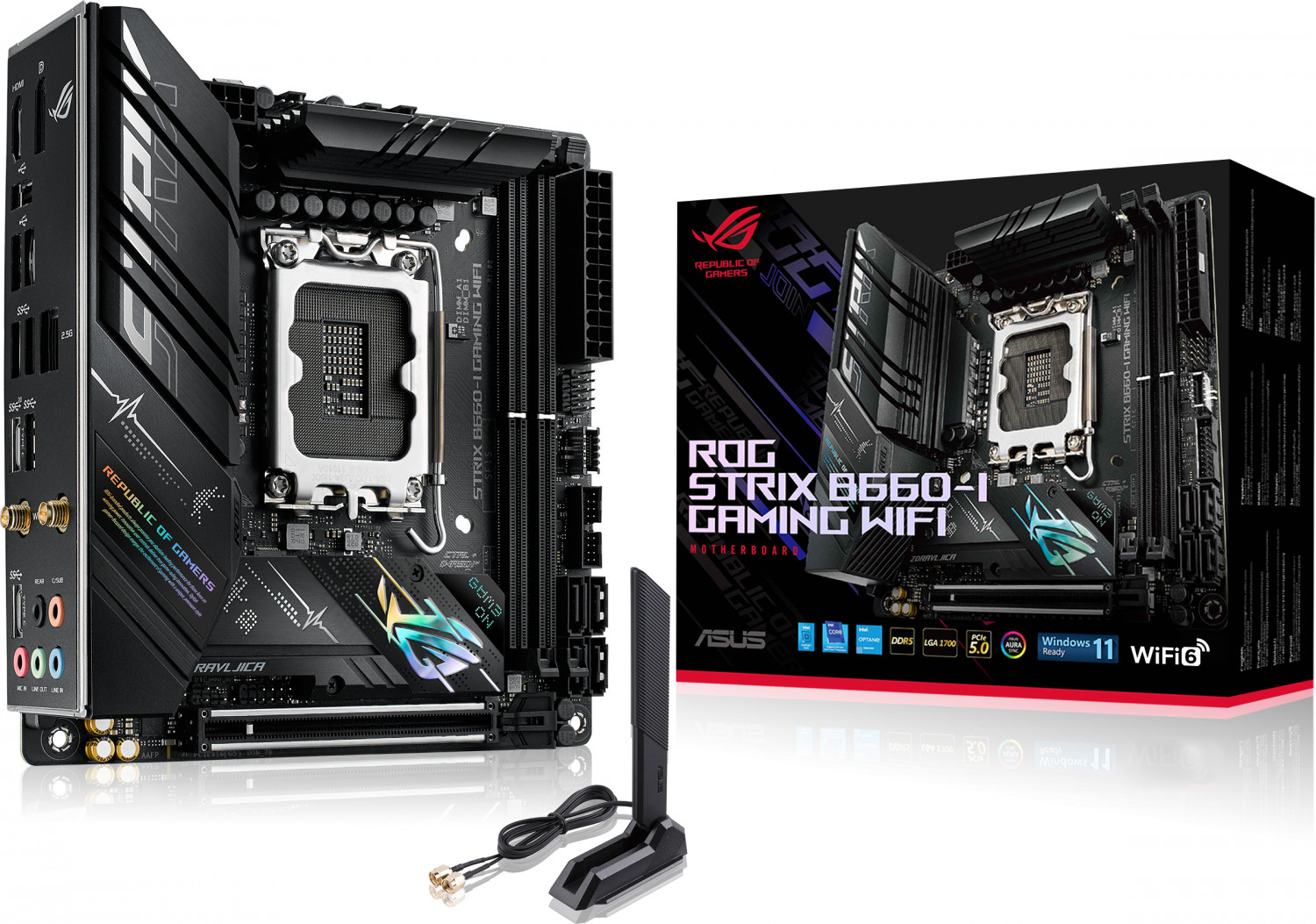 ROG STRIX B660I GAMING WiFi LGA1700 ITX Motherboard (DDR5)