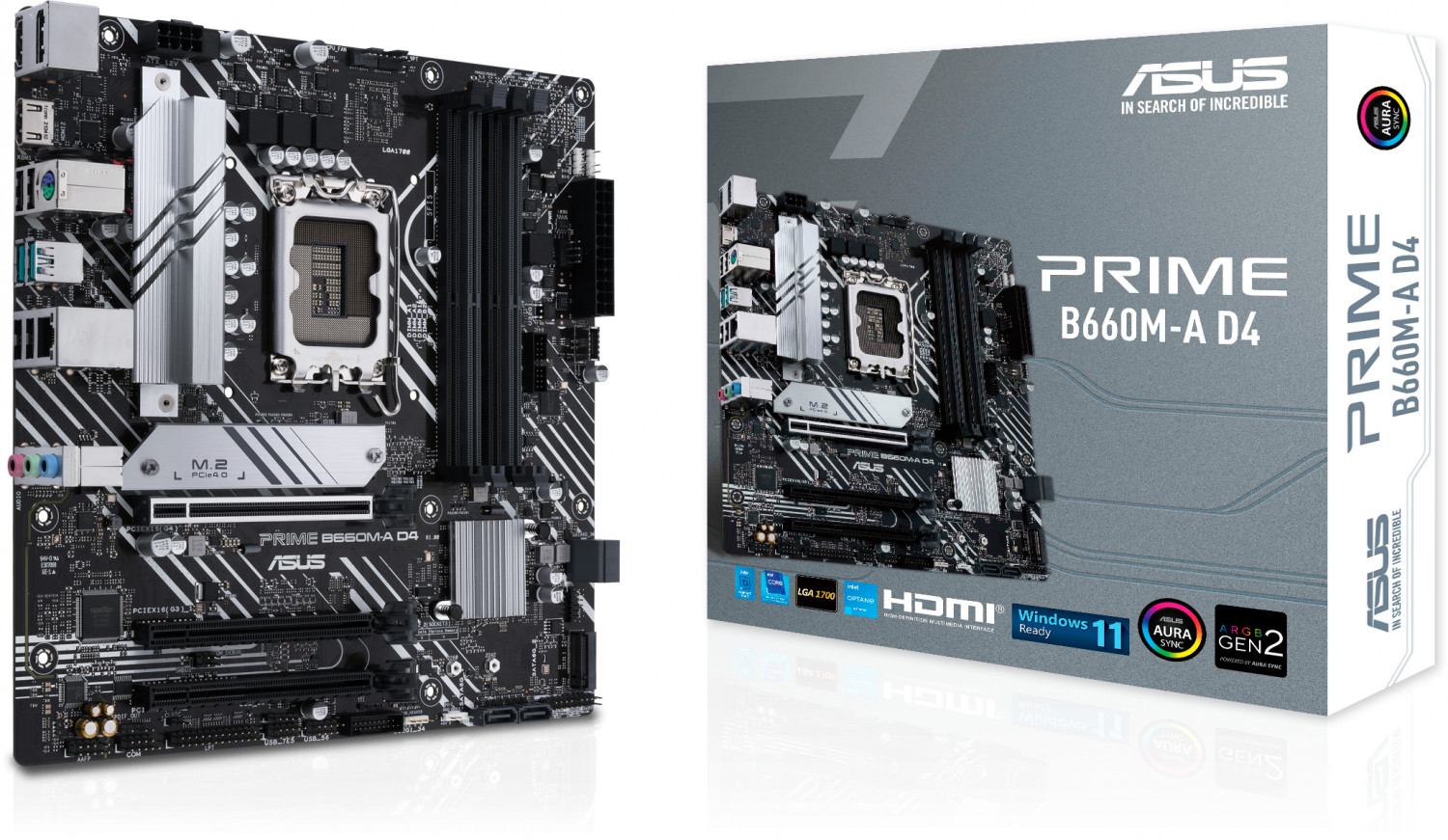 PRIME B660M-A D4 LGA1700 Micro-ATX Motherboard (DDR4)