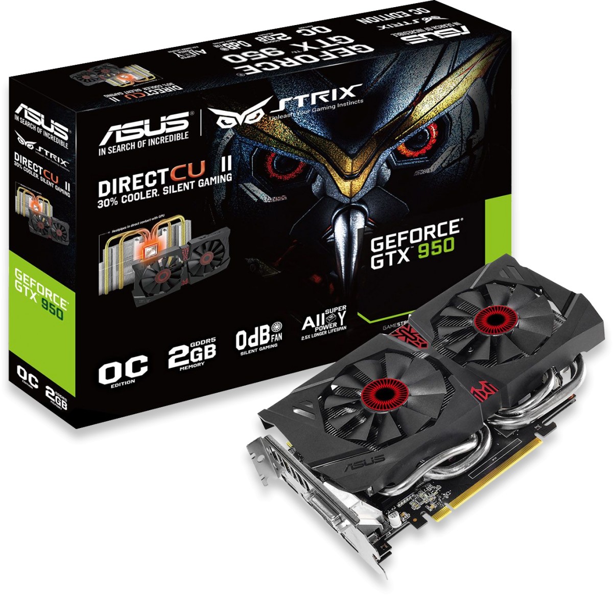 Asus strix gtx 950 нет изображения