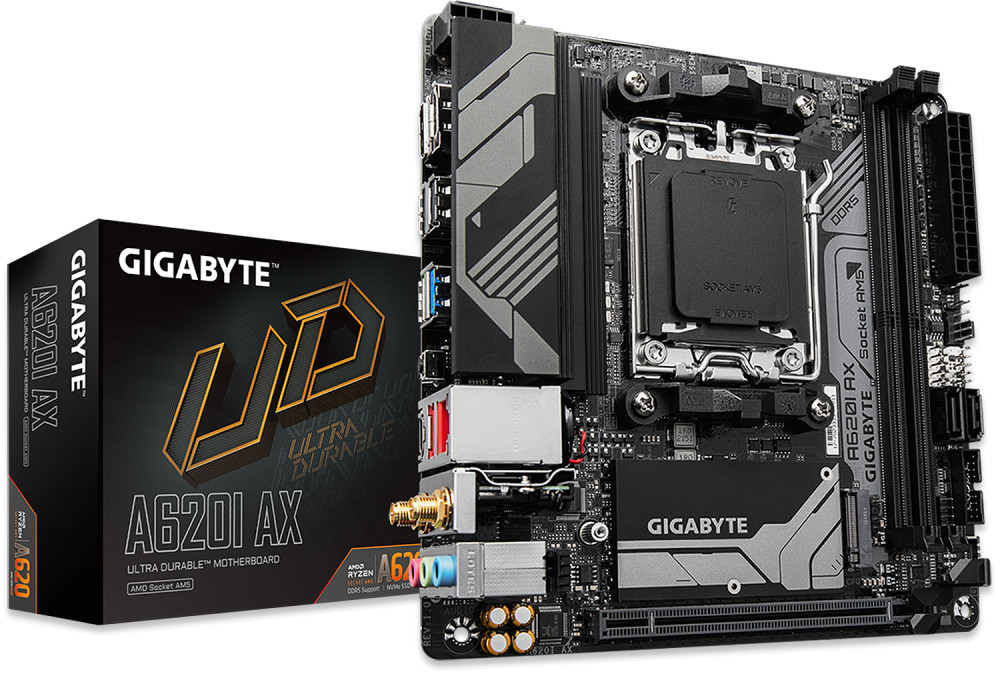 A620I AX WIFI AM5 ITX Motherboard (DDR5)