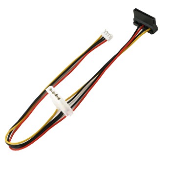 Peripheral 30cm power extension cable (Molex HDD + SATA)