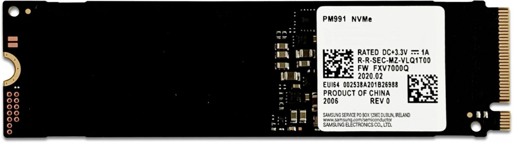 Pm991 nvme samsung 256gb прошивка