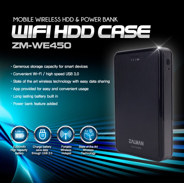 ZM-WE450 2.5in Wireless External HDD